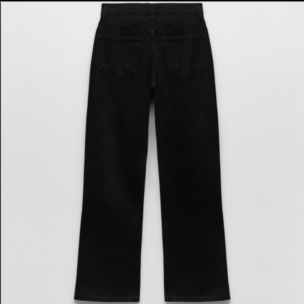 NWT Zara Button Up Black Jeans - Picture 2 of 6